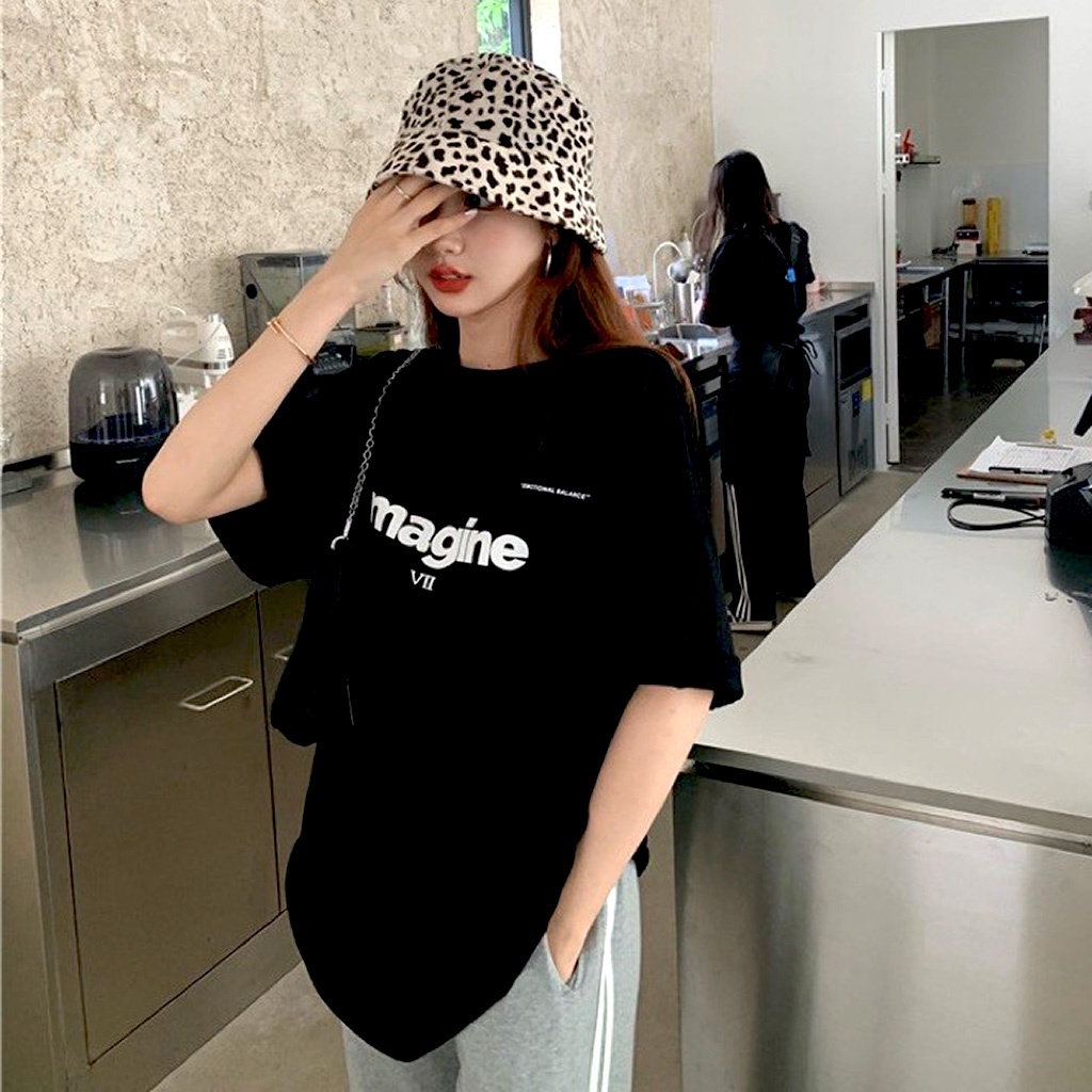 Áo Thun Nam Nữ Imagine VII Unisex - Kiểu áo phông form rộng tay lỡ Ulzzang Leevin Store | BigBuy360 - bigbuy360.vn