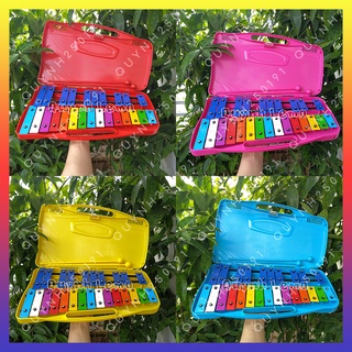 Đàn gõ 25 phím Xylophone QUYNH LEMO cho bé phát triển năng khiếu âm nhạc đầy đủ màu sắc