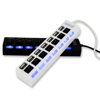 7 Ports Powered USB Hub for Mac Macbook Surface Pro Multi Port Extender clickstore