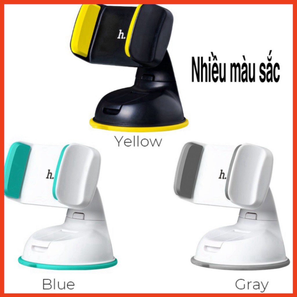 Giá Đỡ Điện Thoại Trên ô tô Hoco CA5. Kẹp Điện Thoại Trên Xe Hơi Xoay 360 Độ Đế Hít Chân Không Chắc Chắn. PKGS6666