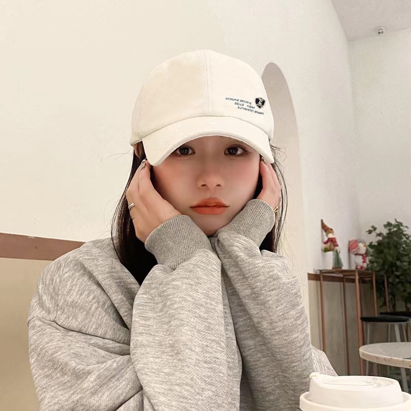 Mũ Lưỡi Trai Mềm Thêu Chữ Phong Cách Cổ Điển Thoải Mái Có Thể Điều Chỉnh Thoải Mái Thời Trang Mùa Hè Cho Cặp Đôi