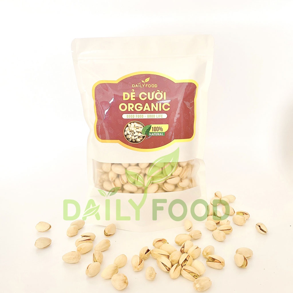 Hạt dẻ cười DailyFood Chính hãng 500gr Không Tẩy Trắng 500g hàng nhập khẩu