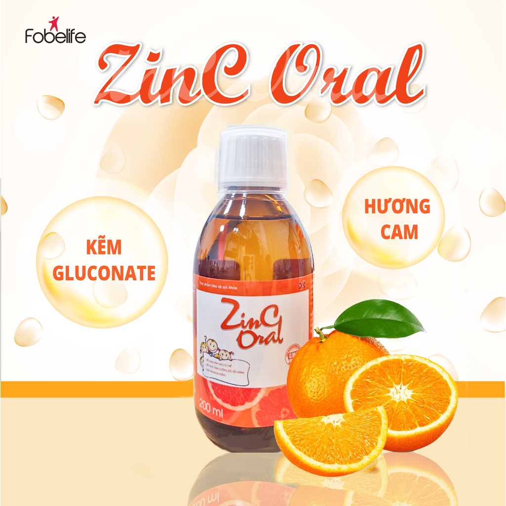 Bổ Sung Kẽm Hỗ trợ Tăng Cường Sức Đề Kháng ZinC Oral ĐK Giúp Ăn Ngon Miệng- chai 200ml