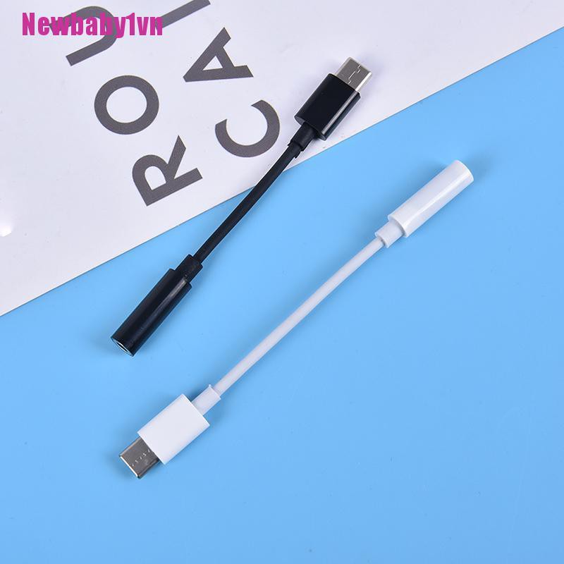 Giắc Chuyển Đổi USB-C Type C Sang Cổng Âm Thanh Aux 3.5MM Cho Tai Nghe 1 [BABY1]