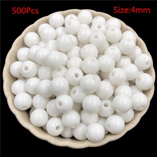 Hạt Xâu Làm Trang Sức Bằng Acrylic 4mm 500 Cái