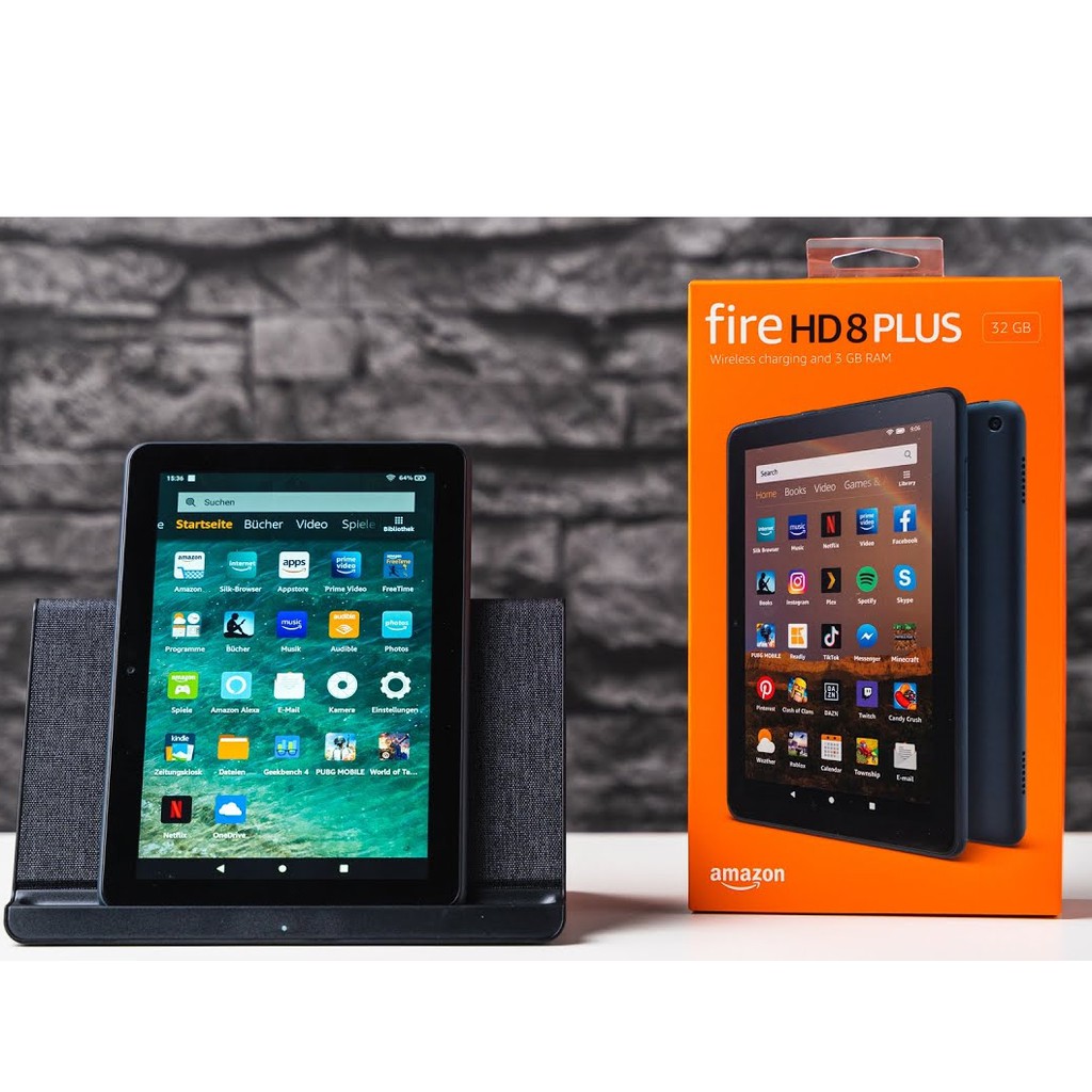 Máy tính bảng FIRE HD 8 PLUS - 32GB - 2020 ⚡️ Chính hãng Amazon ⚡️ Hàng nhập từ Mỹ ⚡️