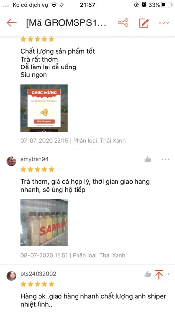 Trà thái xanh, thái đỏ thơm ngon xịn 100%