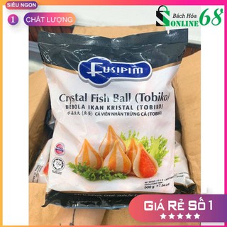 [500GR TOBIKO SIÊU NGON] Cá viên nhân trứng cá Fusipim MALAYSIA