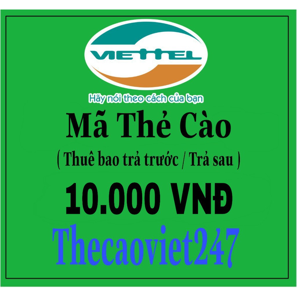 Thẻ Viettel 10k