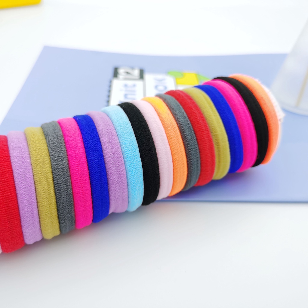 1 Dây Cột Tóc Cao Su Nhiều Màu Cho Bé Gái