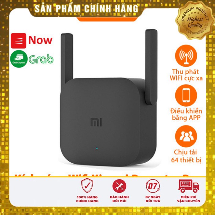 Kích Sóng Wifi Xiaomi Repeater Pro 2 râu ăng ten , phát xuyên tường , thu phát mở rộng , khuếch đại , băng tần rộng