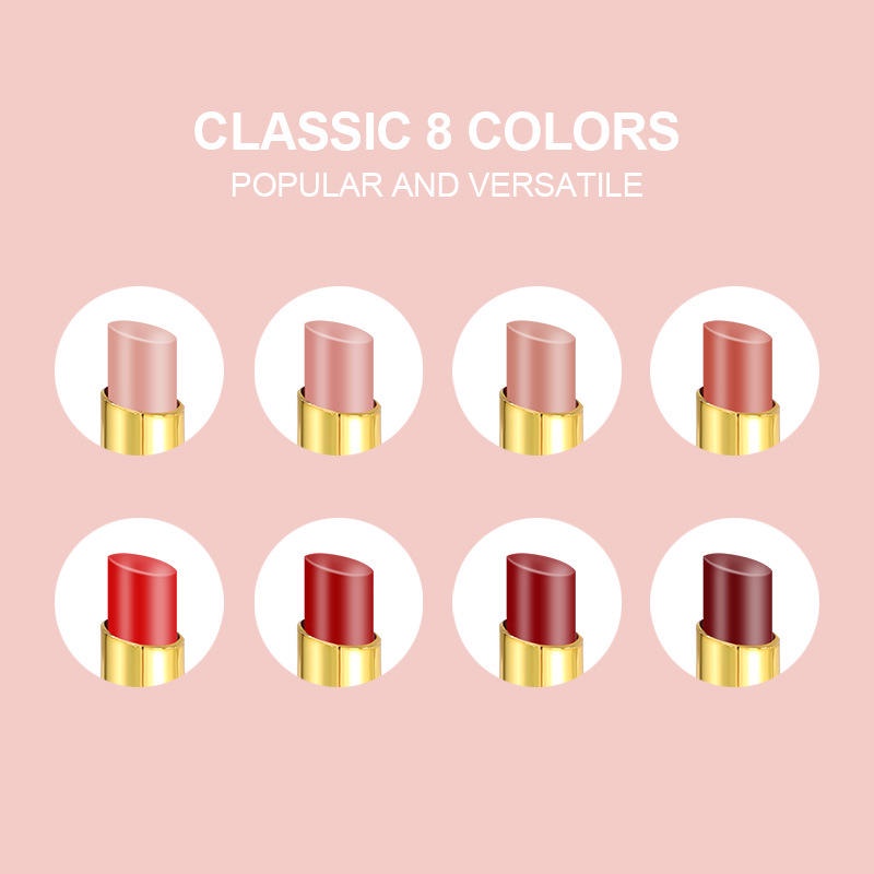 Son Môi Kiêm Bút Kẻ Viền Môi Thiết Kế Hai Đầu Dưỡng Ẩm Không Thấm Nước