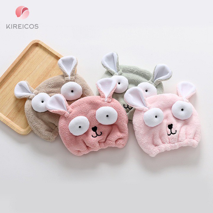 Mũ Trùm Ủ Tóc Nhanh Khô Đủ Hình Siêu Cute Cho Bé Size 20*27cm