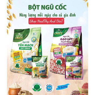 ComBo NC Yến Mạch 400gr + NC Ngũ Cốc Gạo Lứt Huyết Rồng 400gr -  Tặng 1 Gói Y.Mạch