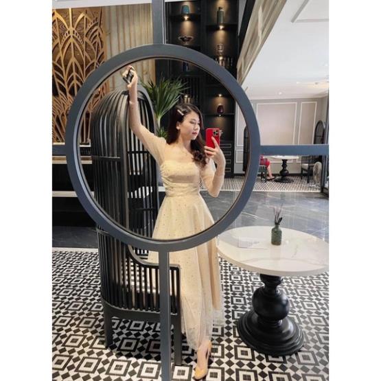 VÁY LƯỚI VOAN ÓNG ÁNH CÚP NGỰC LÓT