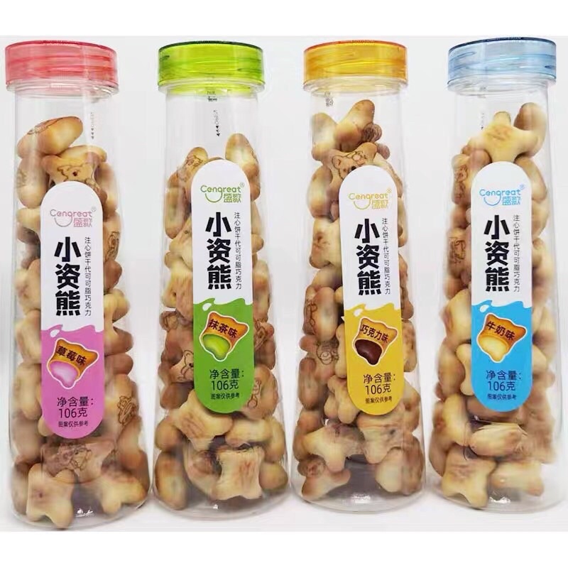 Bánh gấu combo 10 túi mix vị nhân kem thơm ngon hót 2024
