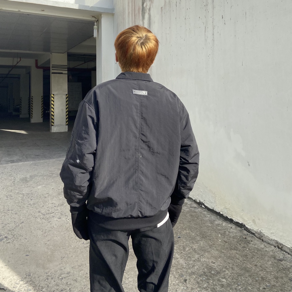 Áo Khoác BLVCK Technical Bomber jacket zip / Chất liệu dù và lót chần bông