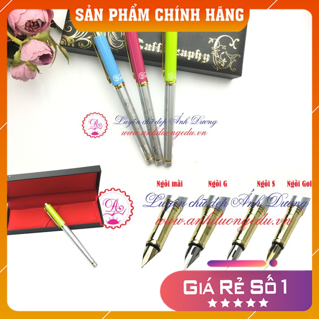 Bút Mài Thầy Ánh Nét Thanh Nét Đậm  – Bút Máy Ánh Dương Ngòi Lá Tre Calligraphy Luyện Chữ Đẹp SH040