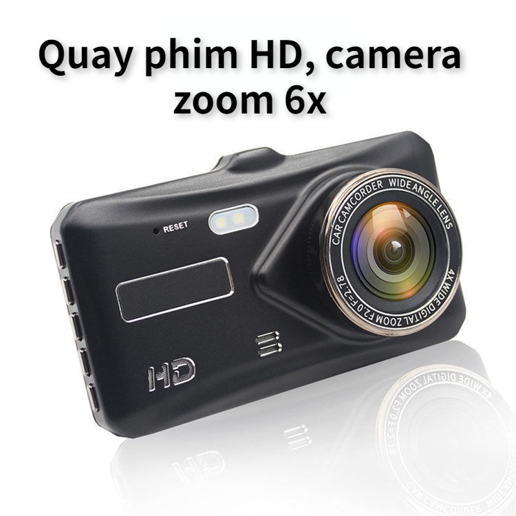 Camera hành trình ô tô, Camera hành trình A6 Plus Full HD Đèn LED,ghi hình trước sau, màn hình cảm ứng,thẻ nhớ 32G
