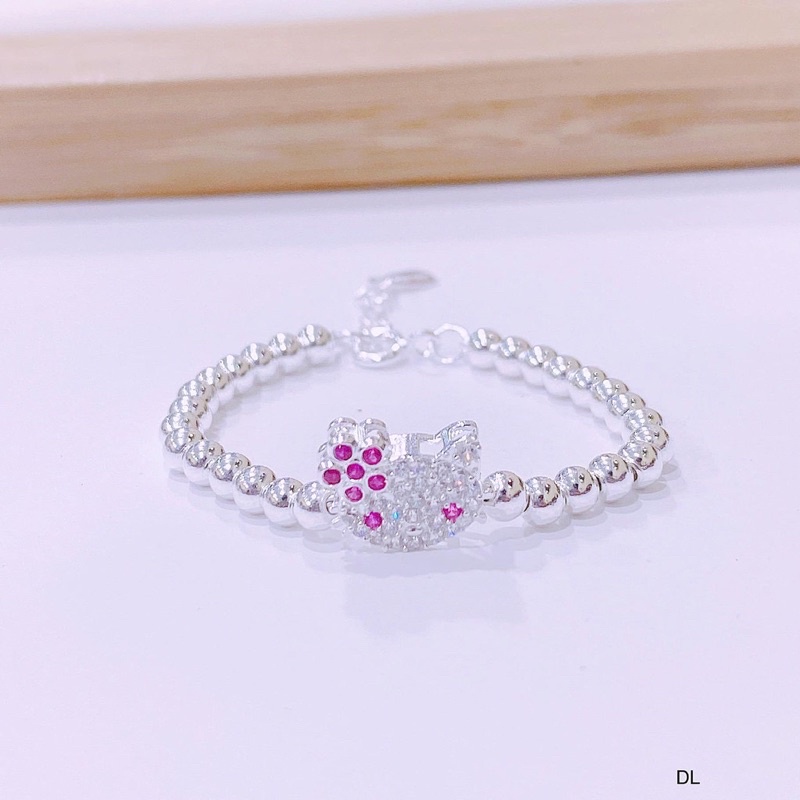 LẮC TAY MÈO KITTY CHO BÉ YÊU BẠC TA-THJ SILVER