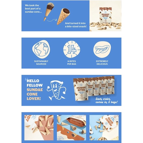 Đít bánh ốc quế Muddy Bites siêu ngon