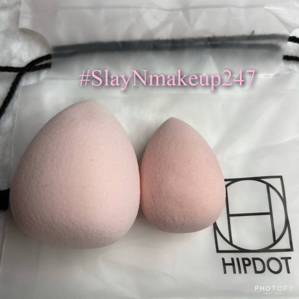 HipDot sponge set 2 mút trang điểm 18$ đổi màu COLOR CHANGE PINK SPONGE DUOBoxycharm