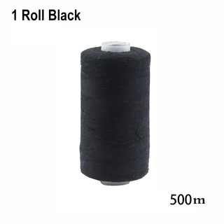 Cuộn Chỉ May 500-3000m Làm Từ Polyester Màu Trắng Đen&amp;Máy May