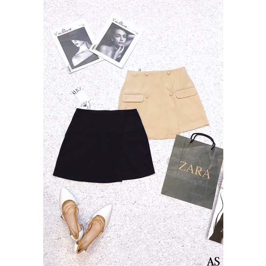 CHÂN VÁY TÚI TRƯỚC LỆCH VẠT CÚC BỌC (KÈM VIDEO ẢNH THẬT)