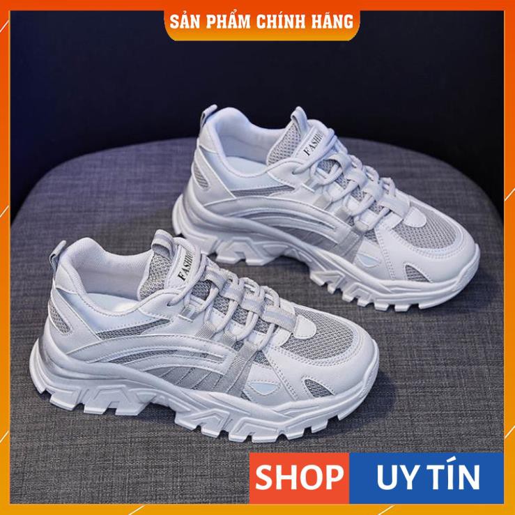 Giày Sneaker Fashion MINSU M3702, Giày Thể Thao Phản Quang Độn Đế Nữ Tăng Chiều Cao 5cm Phù Hợp Mang Đi Học, Đi Chơi