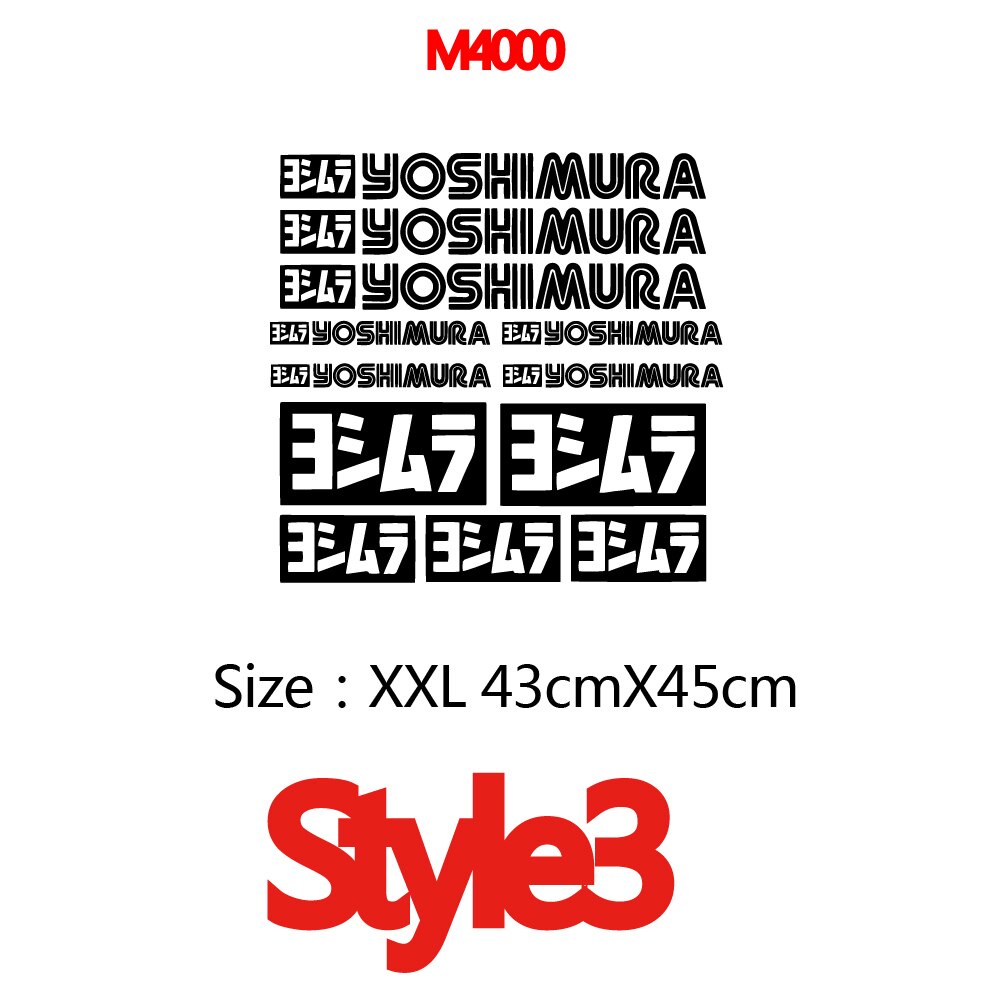 Đề Can Vinyl Màu Laser Phản Quang Dán Khung Xe Đạp / Xe Máy Yoshimura