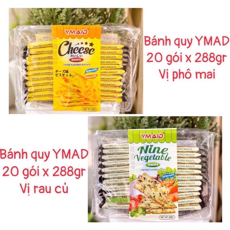 Bánh quy vị rau củ và phomai Ymaid HongKong (gói 288g)