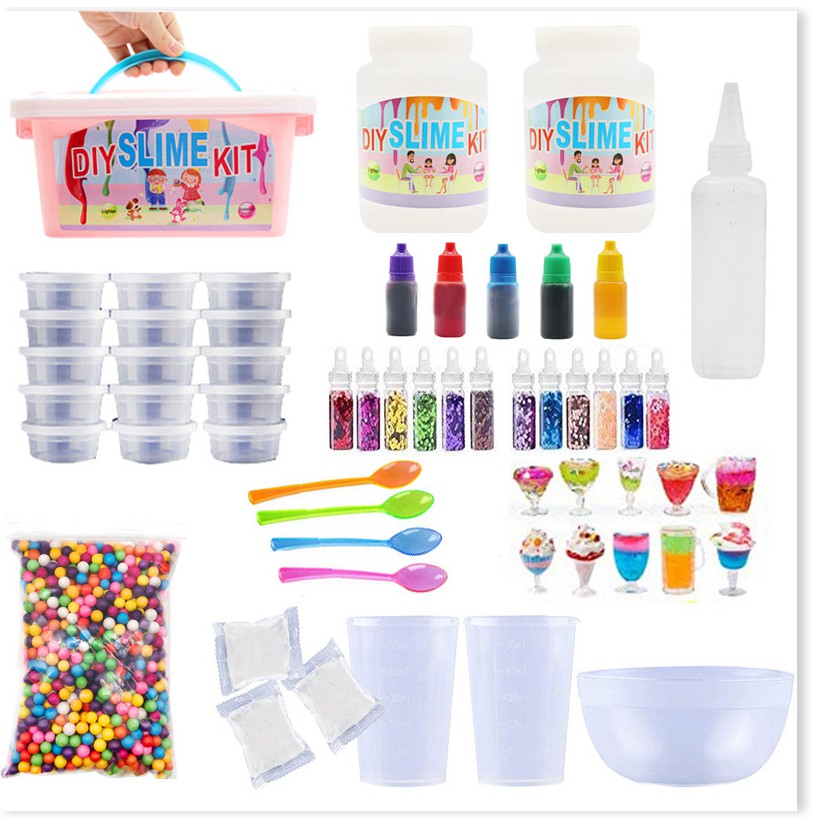 Bộ chất nhờn ma quái Slime Thí Nghiệm Khoa Học Bộ DIY Lấp Lánh