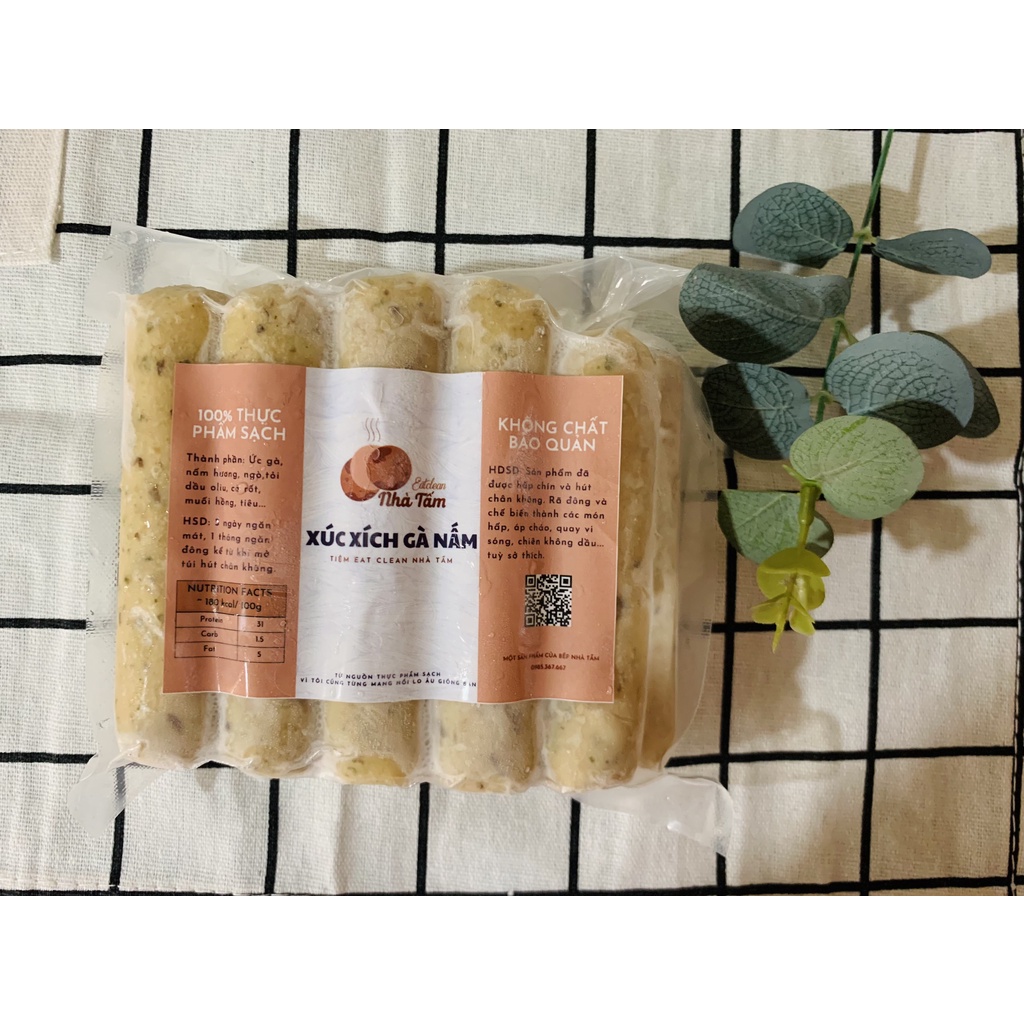 [SHIP TỈNH] Bánh Bao Nguyên Cám, Chả Ức Gà, Xúc xích ức gà, chả ăn kiêng Eat Clean