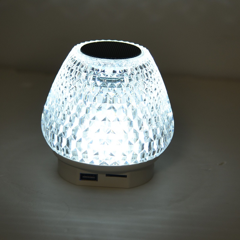 Đèn Pha Lê zzz Kết Nối Bluetooth Phát Nhạc Sáng Tạo Có Thể Sạc Lại