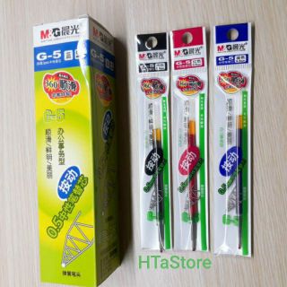Hộp 20 ruột (ngòi) bút gel M&G G5 ngòi 0.5mm viết rất êm, mực ra đều