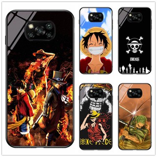 Dành Cho Xiaomi poco X3 NFC Anime One Piece Luffy Zoro Kính Cường Lực Chống Sốc Cá Tính Cứng Vỏ Điện Thoại Vỏ DIY Tùy Chỉnh Vỏ Điện Thoại