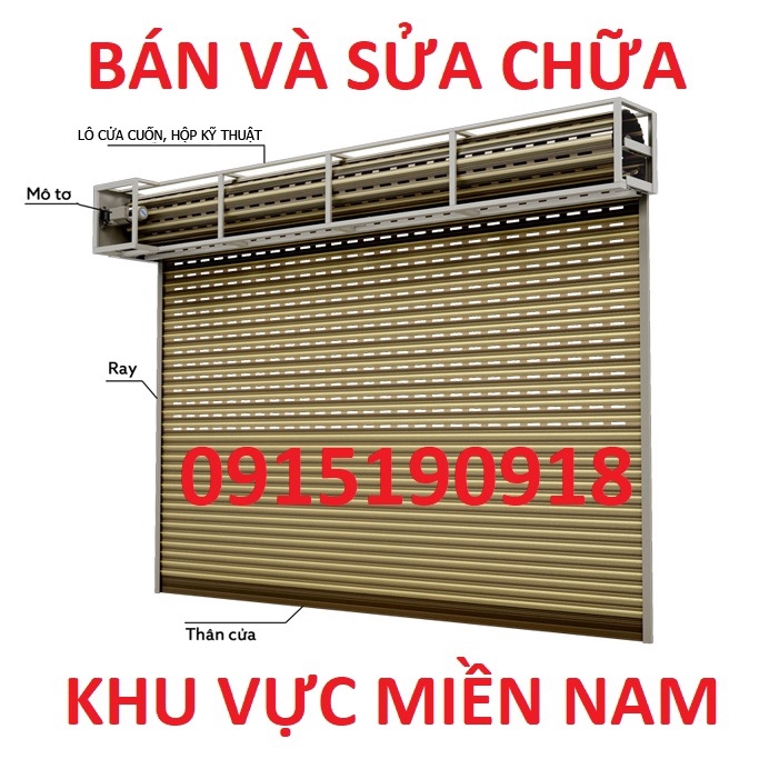 Cửa Cuốn Tấm Liền Austdoor, motor tự động