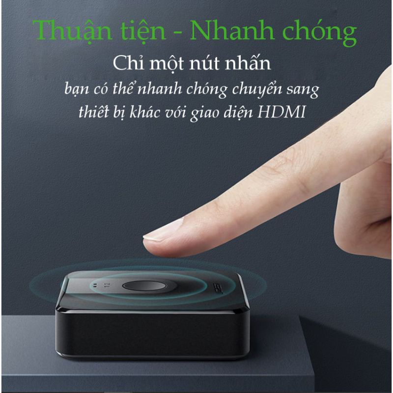 Bộ chia Hdmi 1 ra 2 hoặc gộp 2 vào 1  chuẩn HDMI 1.4 Ugreen 50966 - Hàng chính hãng