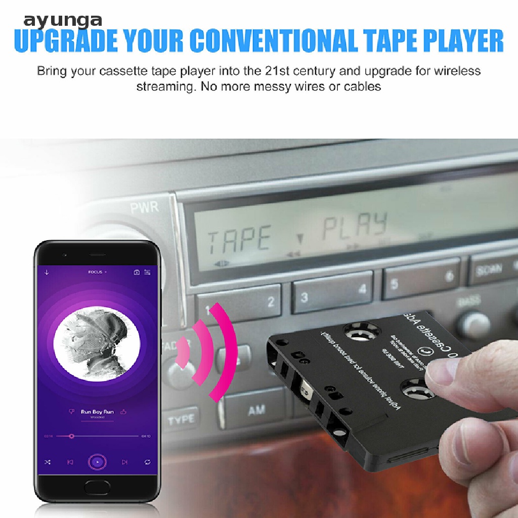Bộ chuyển đổi băng cassette sang Aux Bluetooth 5.0 cho điện thoại Samsung
