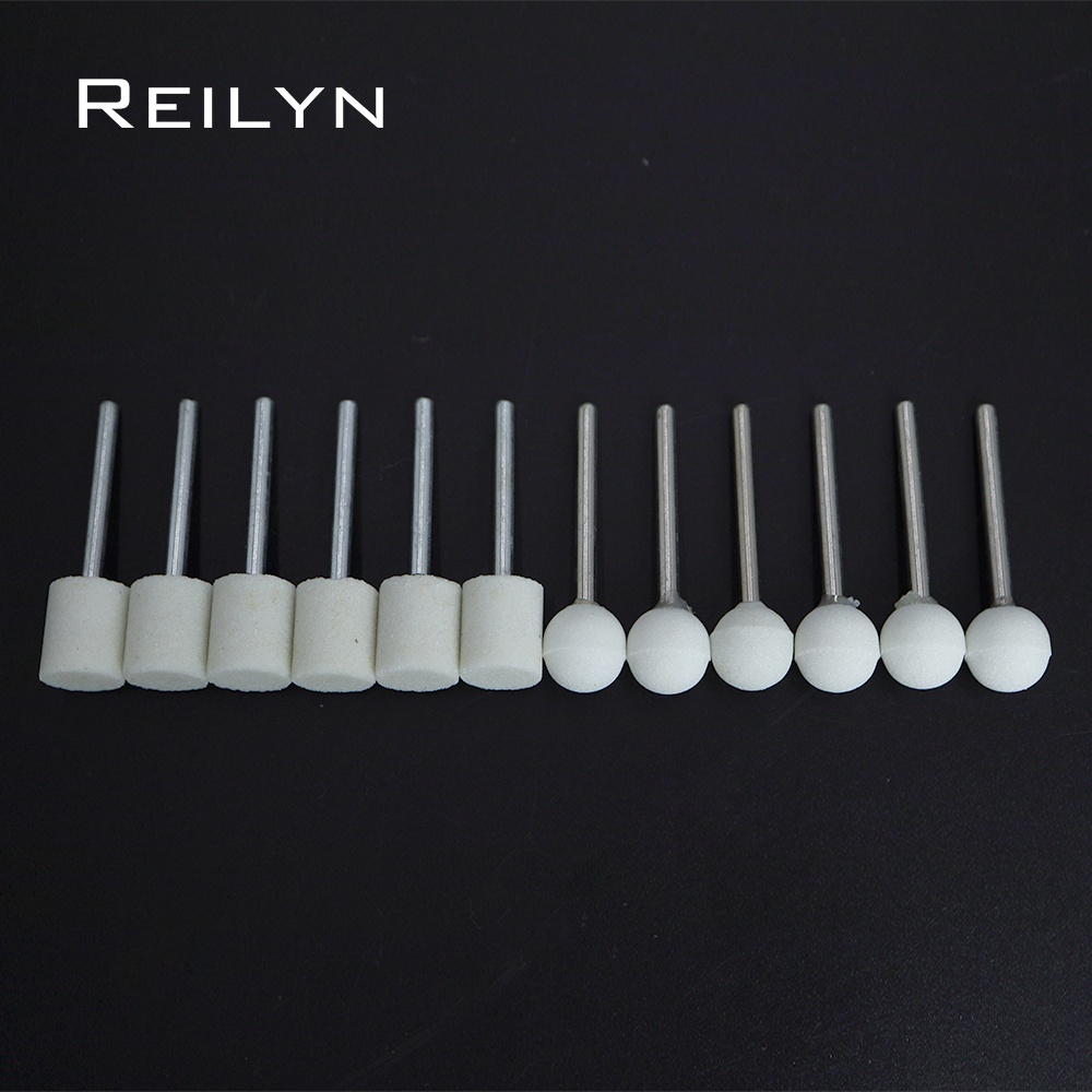 Bộ 10 Mũi Mài Đánh Bóng Kim Loại/Kính/Kim Loại/Kim Loại/Đá Cát 3x12mm Bằng PVC