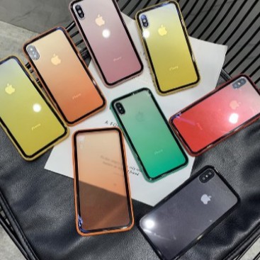 [Freeship toàn quốc từ 50k] Ốp Lưng Ombre Giả Kính 7 Màu Siêu Đẹp (Hot) - Ốp Iphone thế hệ mới