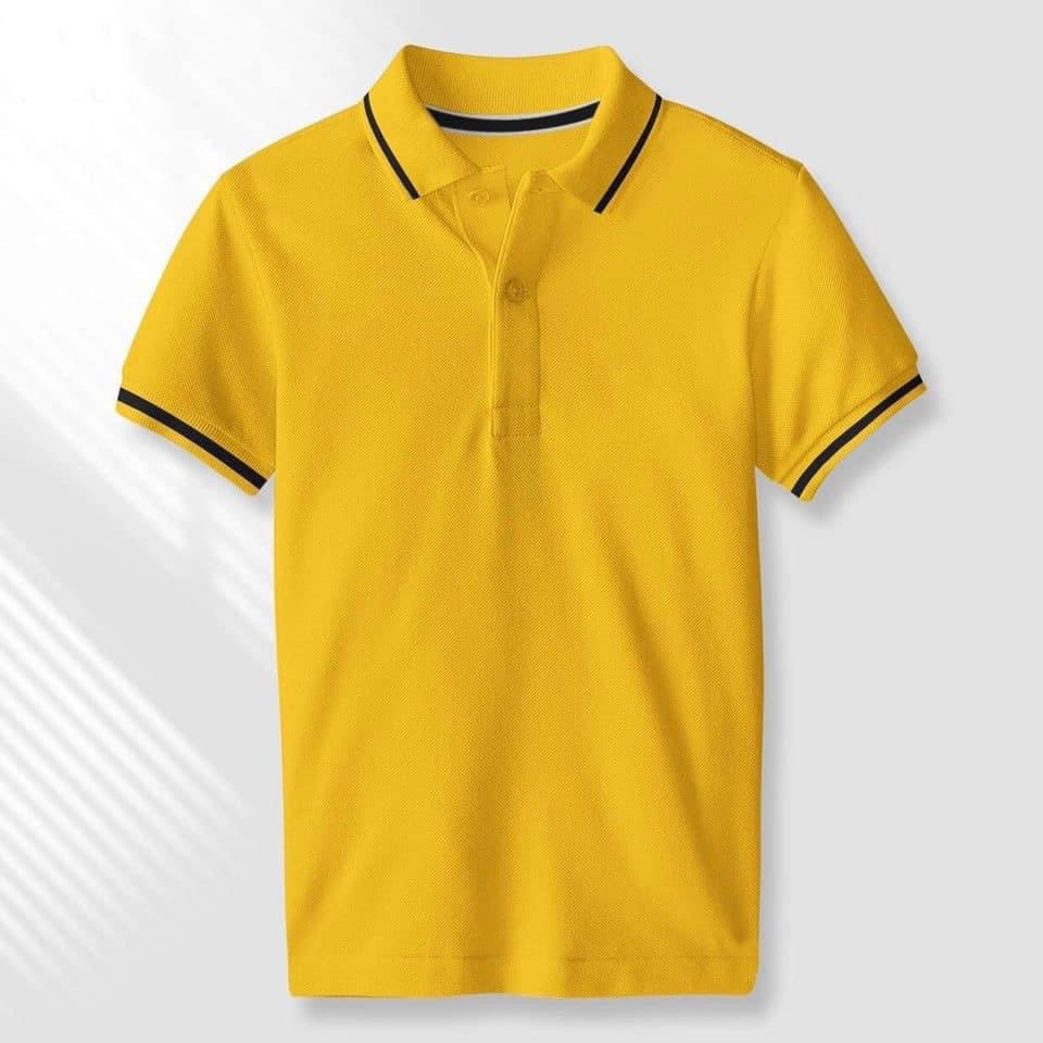 Áo phông Unisex có cổ chất Cotton tay ngắn thời trang cao cấp Áo Thun POLO Nam Nữ Mầu Basic Phông Trơn Form Rộng Cao Cấp