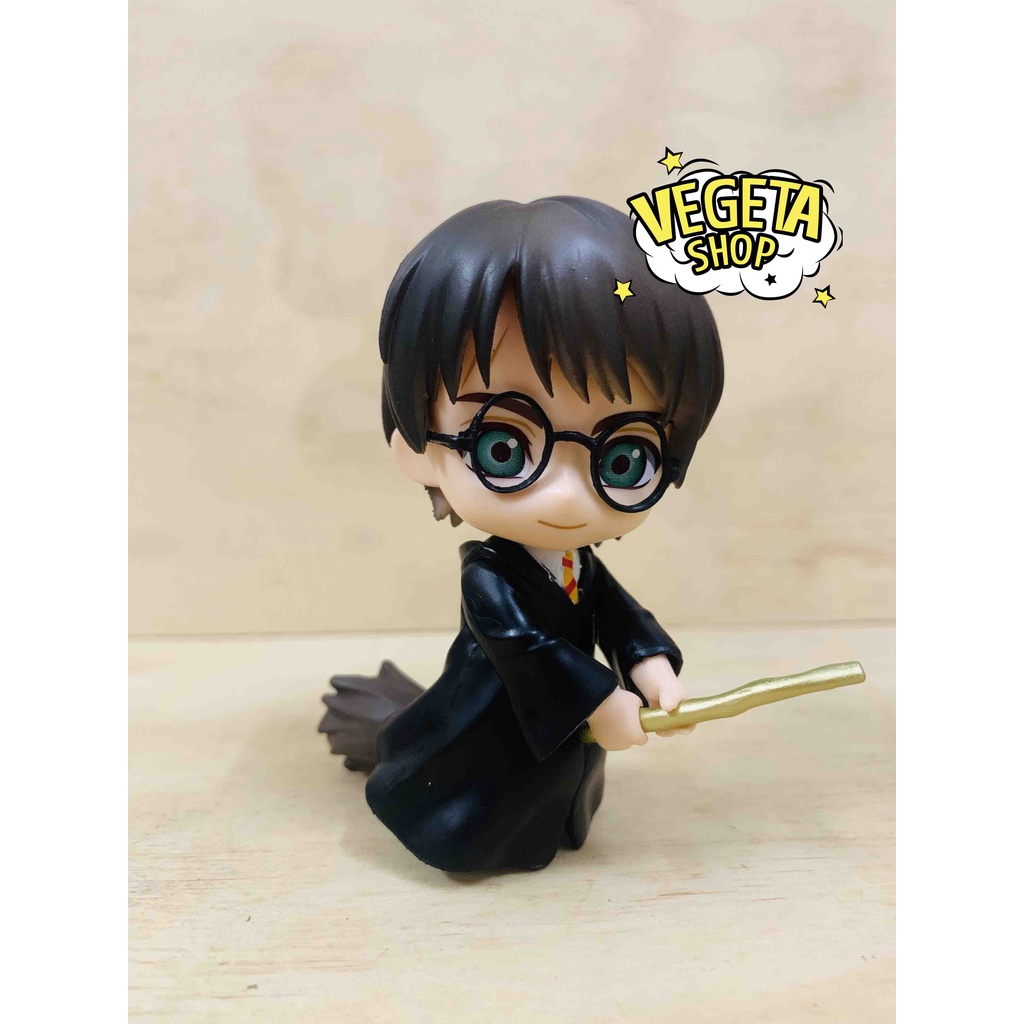 Mô hình Harry Potter - Set 3 Mô hình Harry Potter Hermione Granger Ron Weasley cưỡi chổi - Cao 10cm