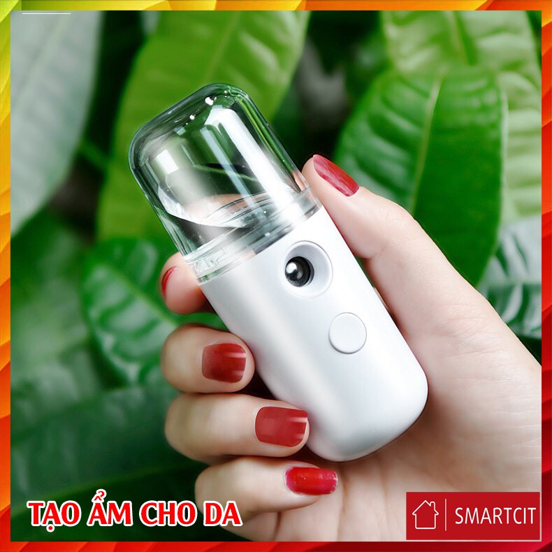 Máy Phun Sương Xông Hơi Mặt NaNo Mini Cầm Tay Hỗ Trợ Dưỡng Da Cấp Nước Tối Đa - Loại xịn