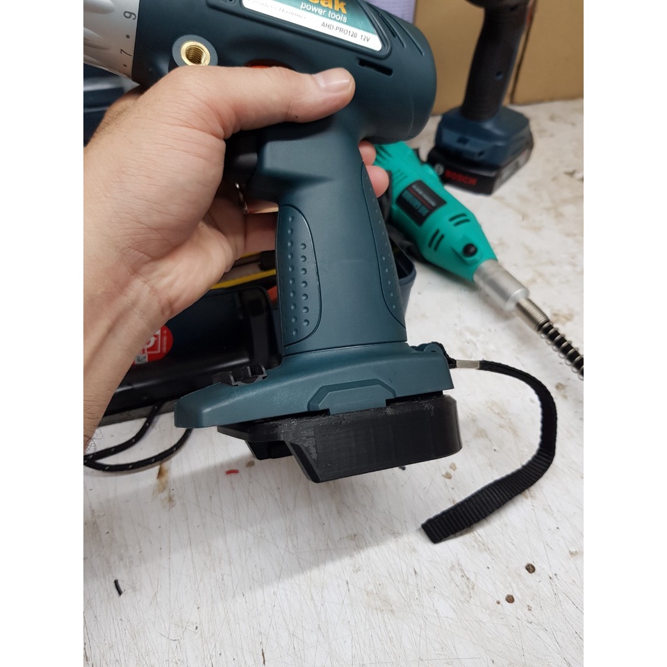 Đế chuyển Pin Makita sử dụng cho máy Aimsak 12v (Sản phẩm làm hoàn thiện, mua về là dùng)