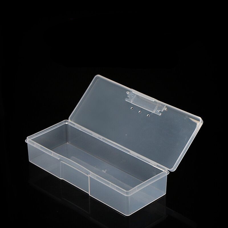 6/8/10/12/24/28 Grids Transparent Clamshell Jewelry Storage Plastic Box/ Nail Art Tools Storage Container/ Dustproof Cotton Swab Necklace Earrings Rings Beads Jewelry Clear Organizer Case