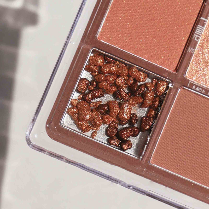 [Hàng mới về] Bảng phấn mắt trang điểm 9 màu tông nhũ và lì chống nước lâu trôi