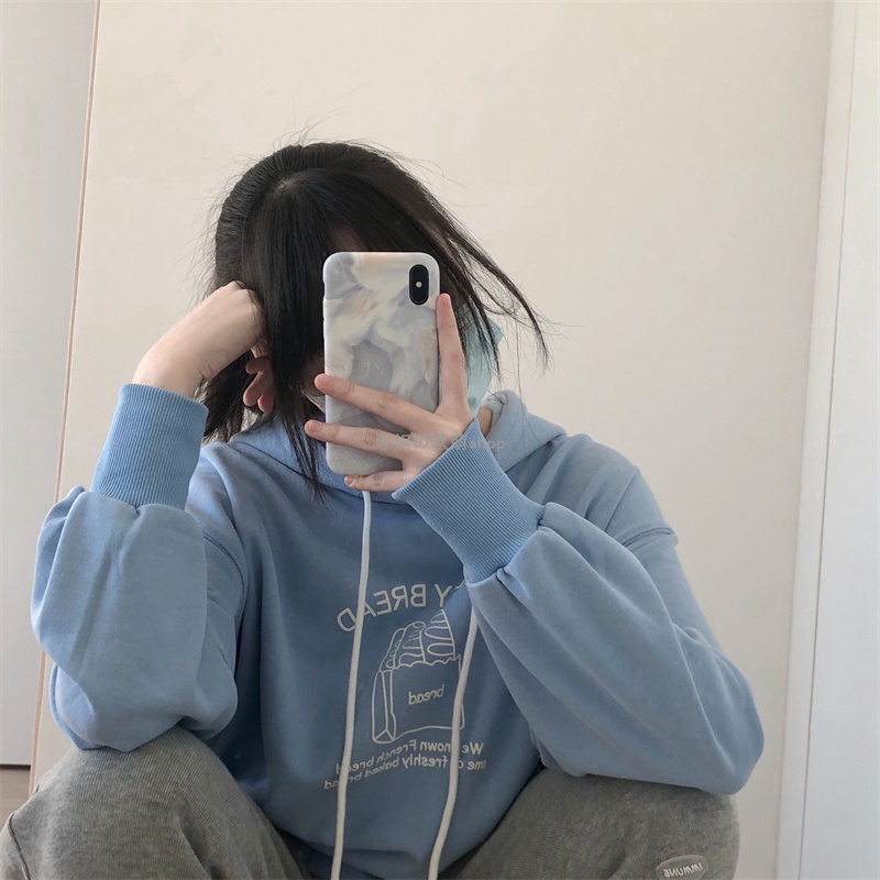 NRVP Áo Hoodie Dáng Rộng Thời Trang Hàn Quốc 2022 Dành Cho Nữ