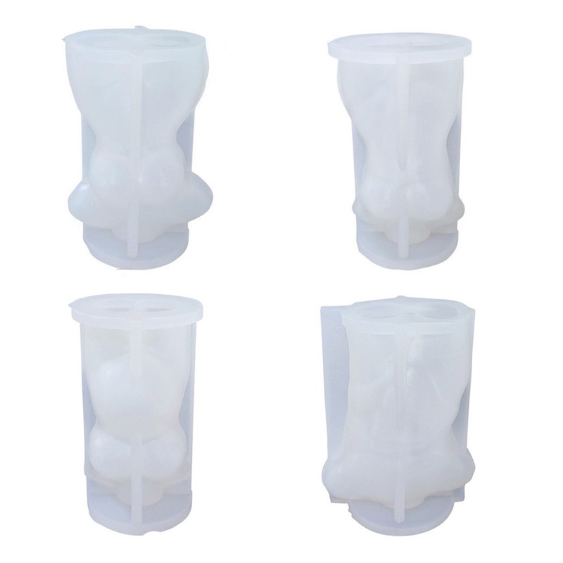 Khuôn Silicone Tạo Hình Làm Nến Diy Hình Cơ Thể Người 3d