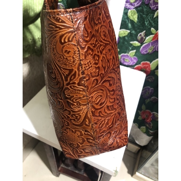 Túi da thật khắc hàng si tuyển